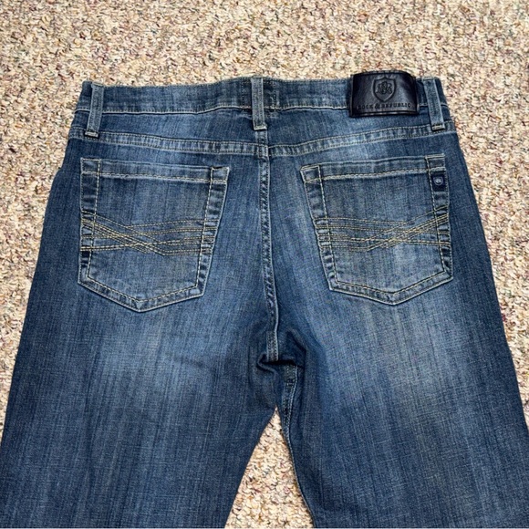 Mens Rock & Republic Dark Blue Straight Leg Jeans size 34 x 32 - Picture 4 of 6